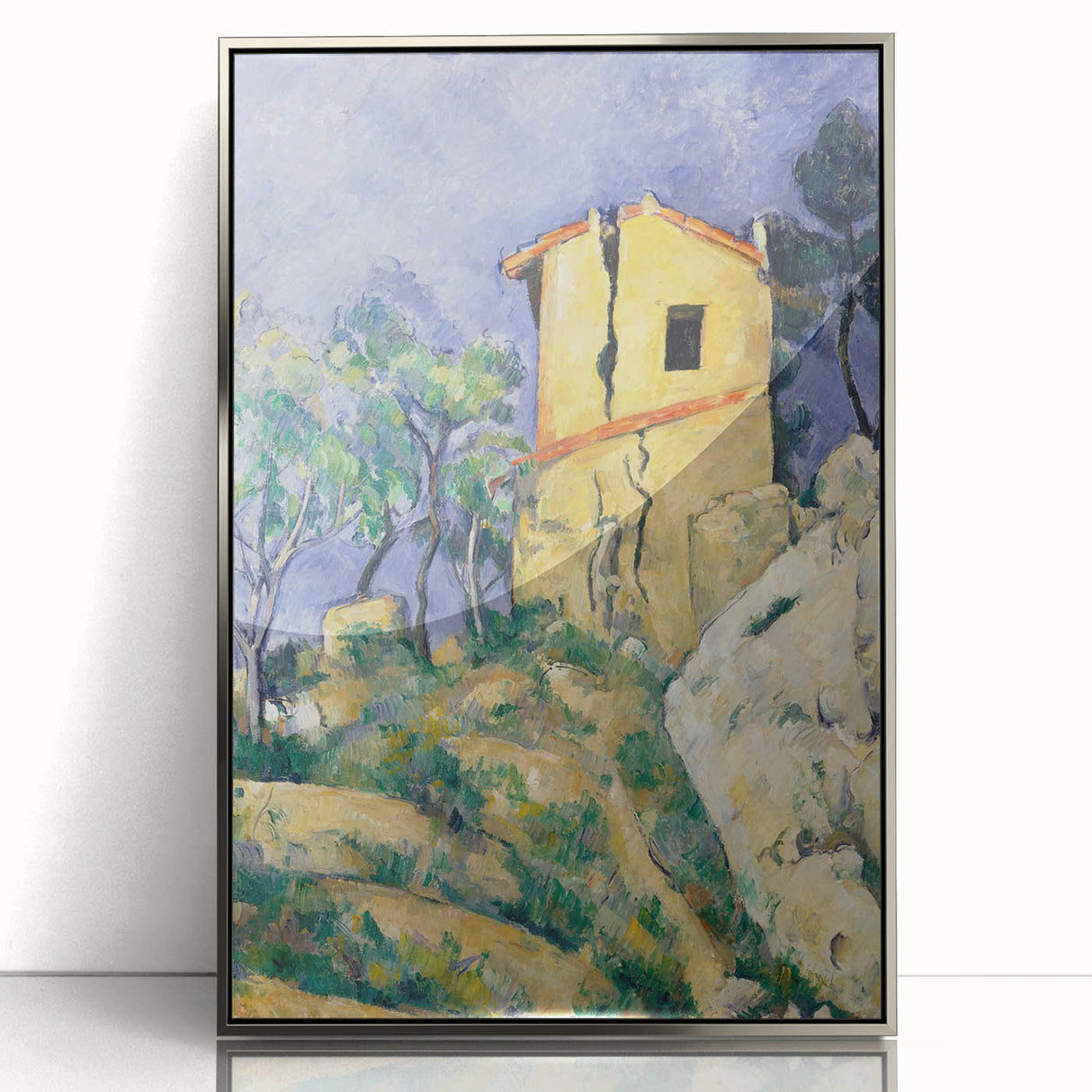 Impressionist Landscape Art - The Cracked House by Paul Cézanne Print