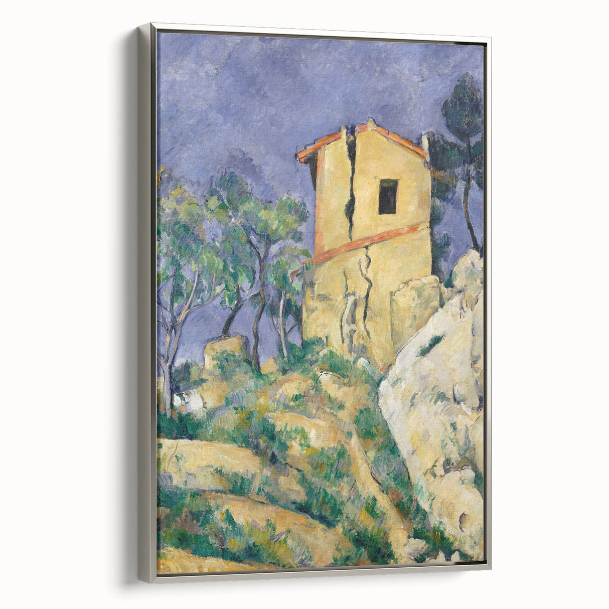 Impressionist Landscape Art - The Cracked House by Paul Cézanne Print