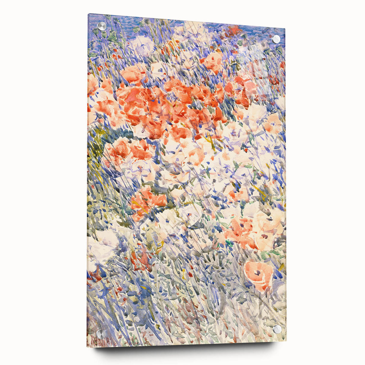 Impressionist Floral Meadow - The Island Garden by Childe Hassam Print