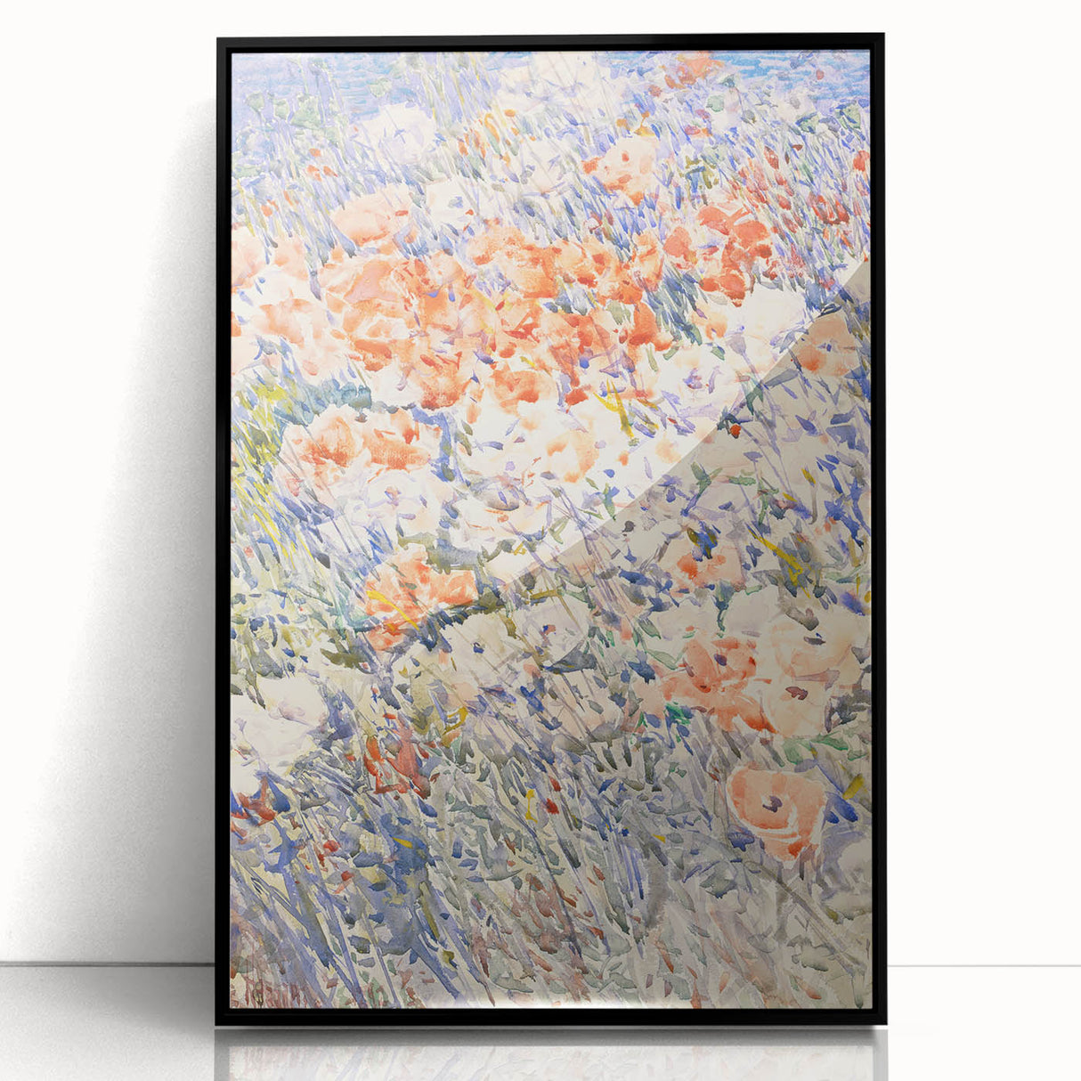 Impressionist Floral Meadow - The Island Garden by Childe Hassam Print