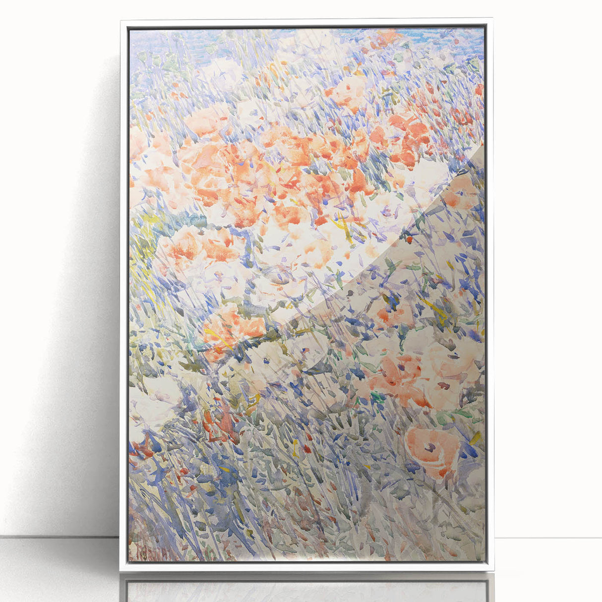 Impressionist Floral Meadow - The Island Garden by Childe Hassam Print