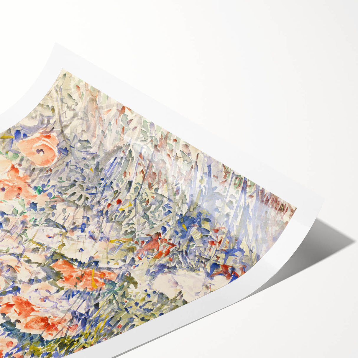 Impressionist Floral Meadow - The Island Garden by Childe Hassam Print