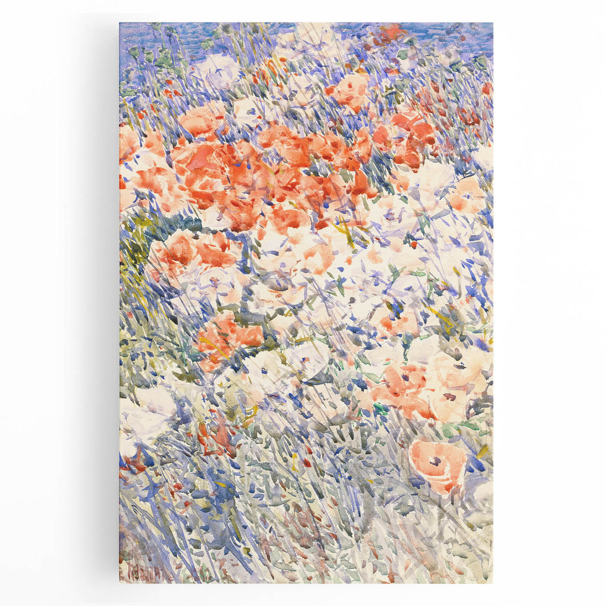 Impressionist Floral Meadow - The Island Garden by Childe Hassam Print