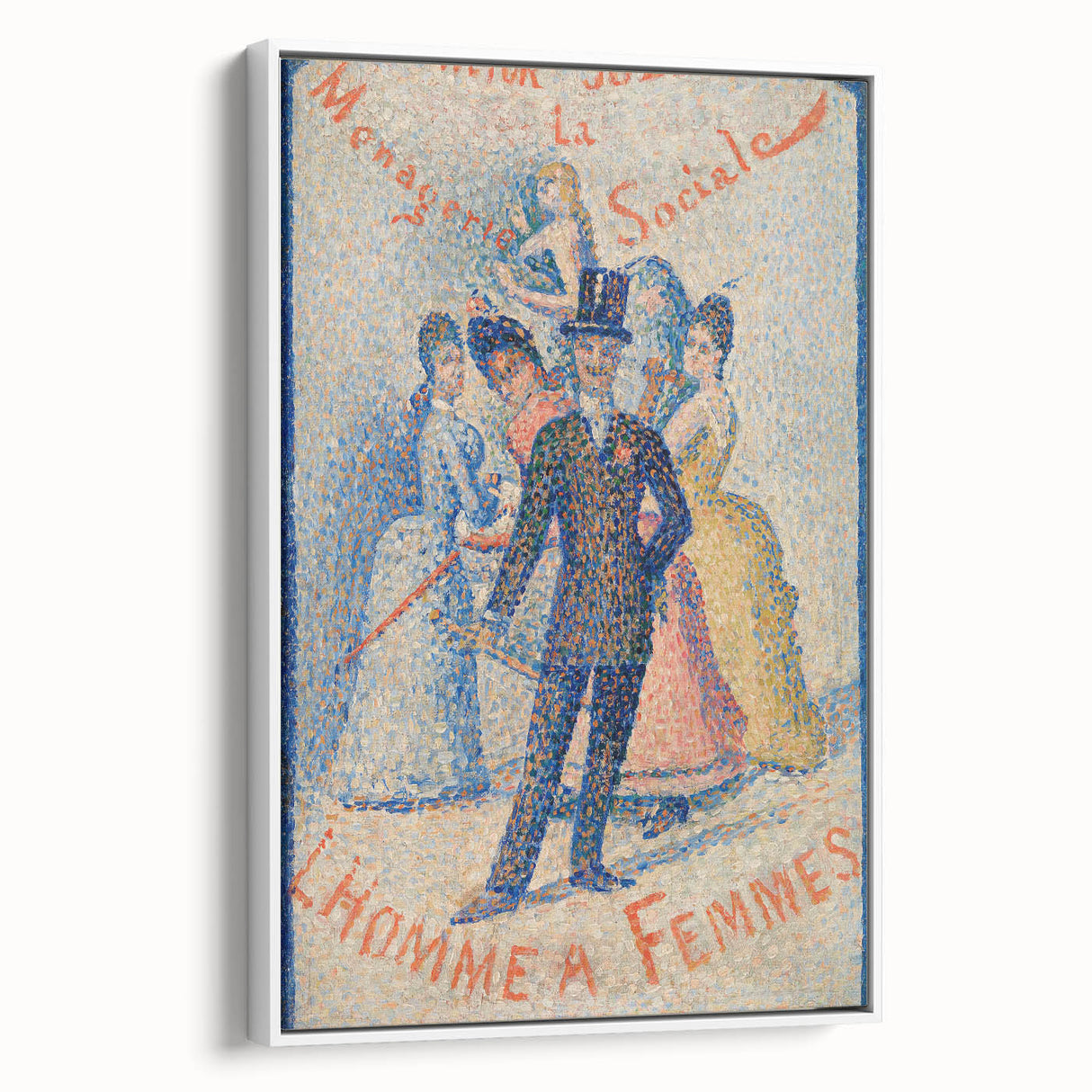 Impressionist Social Scene - The Ladies’ Man by Georges Seurat Print