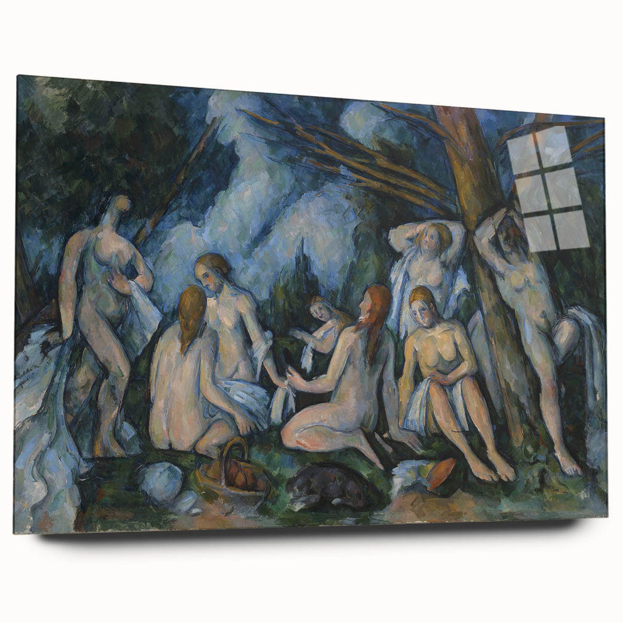 Impressionist Wall Art: The Large Bathers Famous by Paul Cézanne