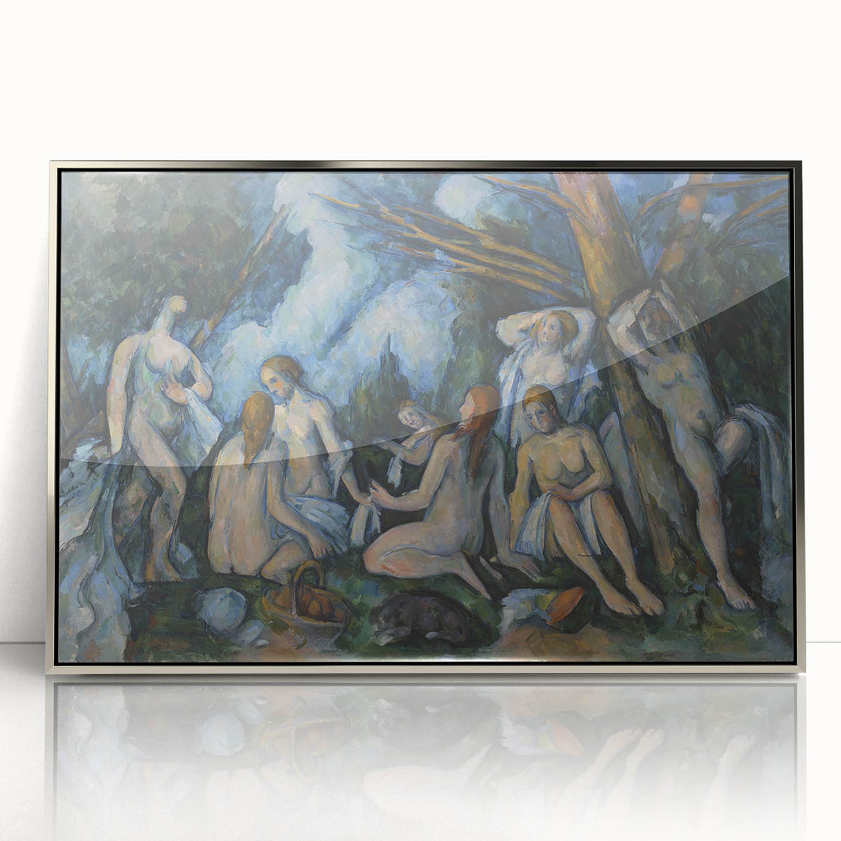 Impressionist Wall Art: The Large Bathers Famous by Paul Cézanne