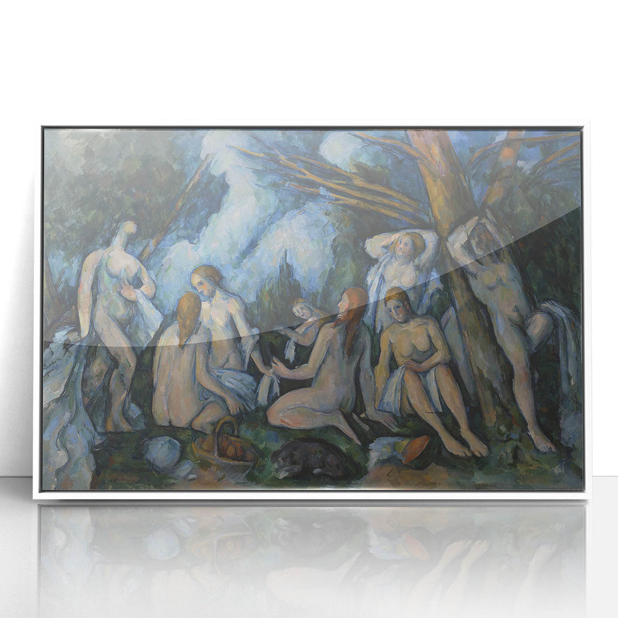 Impressionist Wall Art: The Large Bathers Famous by Paul Cézanne