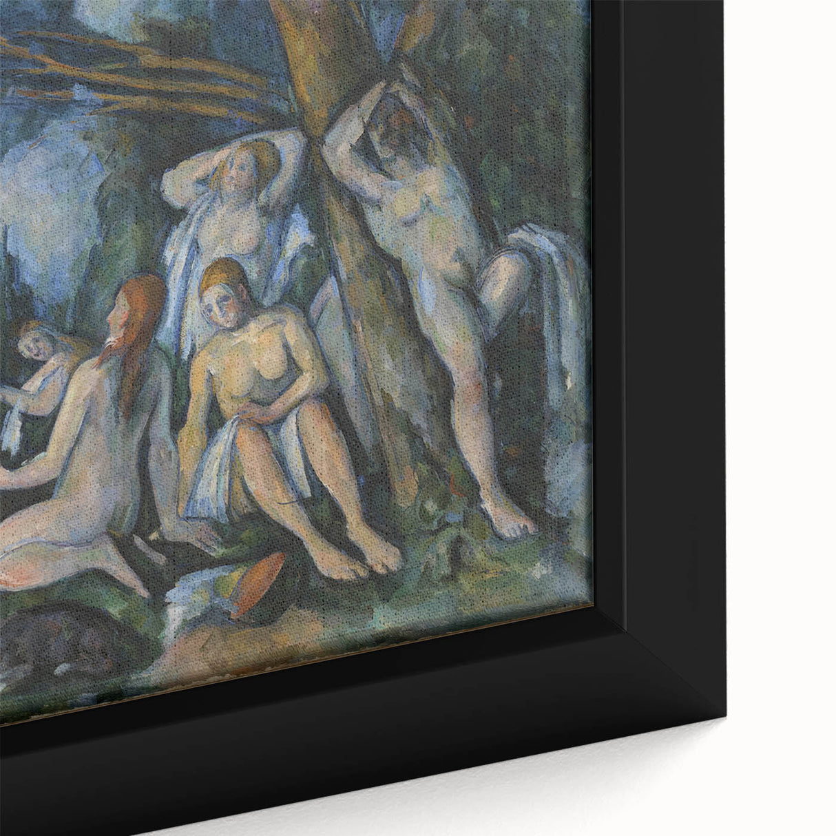 Impressionist Wall Art: The Large Bathers Famous by Paul Cézanne