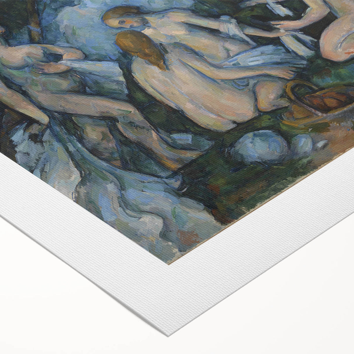 Impressionist Wall Art: The Large Bathers Famous by Paul Cézanne