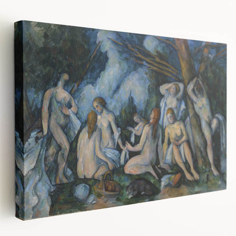Impressionist Wall Art: The Large Bathers Famous by Paul Cézanne