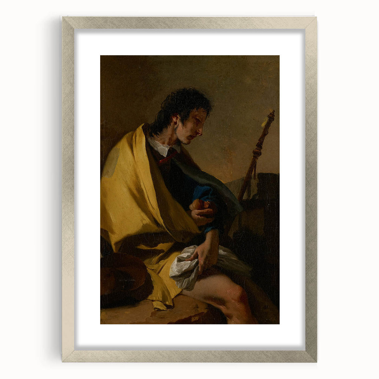 Romanticism Art: Saint Roch by Tiepolo Classic Canvas Print