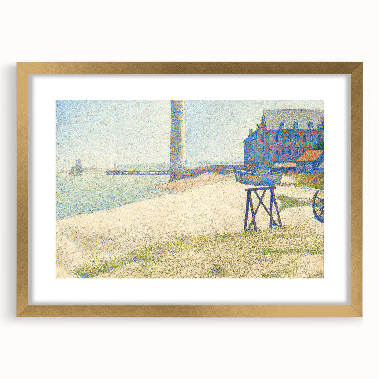 Impressionist Wall Art: The Lighthouse at Honfleur by Georges Seurat