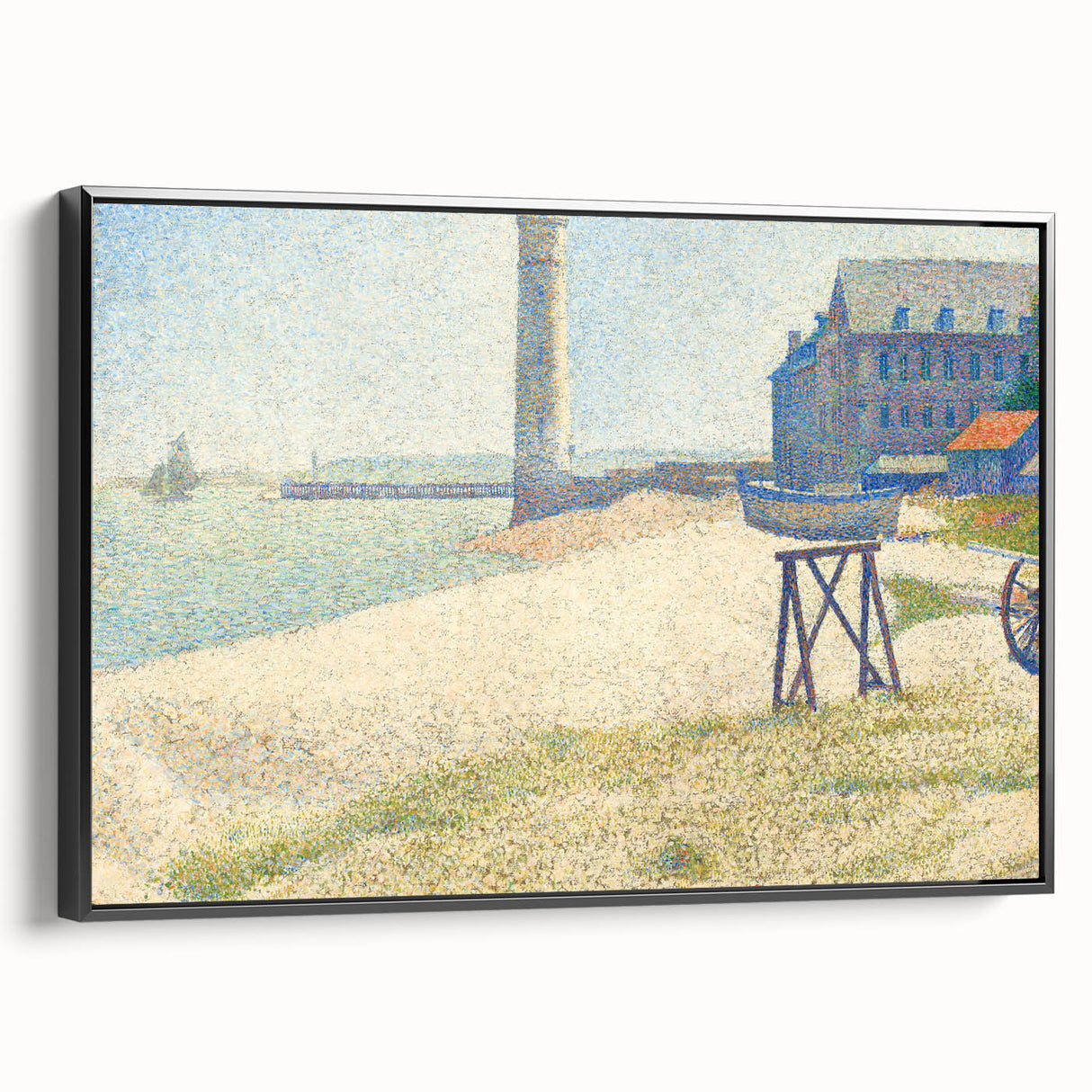 Impressionist Wall Art: The Lighthouse at Honfleur by Georges Seurat
