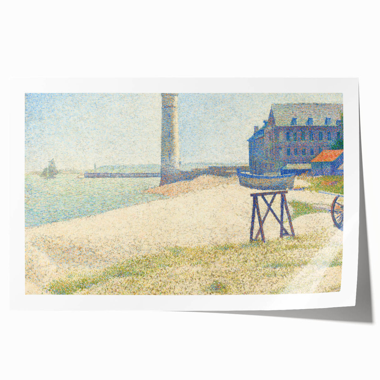 Impressionist Wall Art: The Lighthouse at Honfleur by Georges Seurat