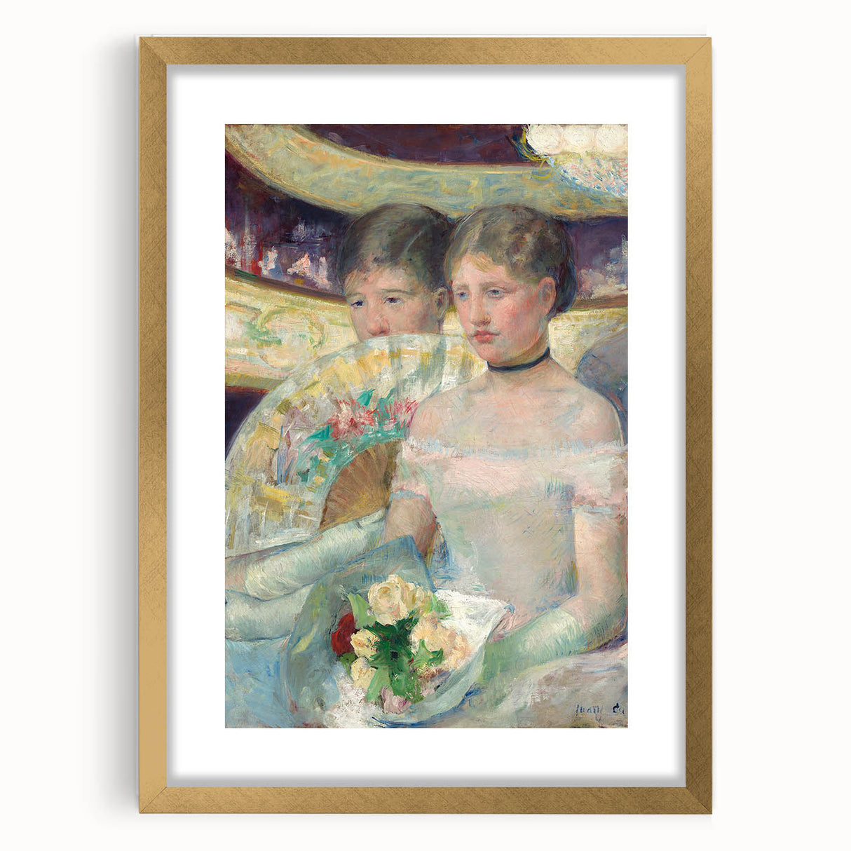 Impressionist Wall Art - The Loge by Mary Cassatt Print