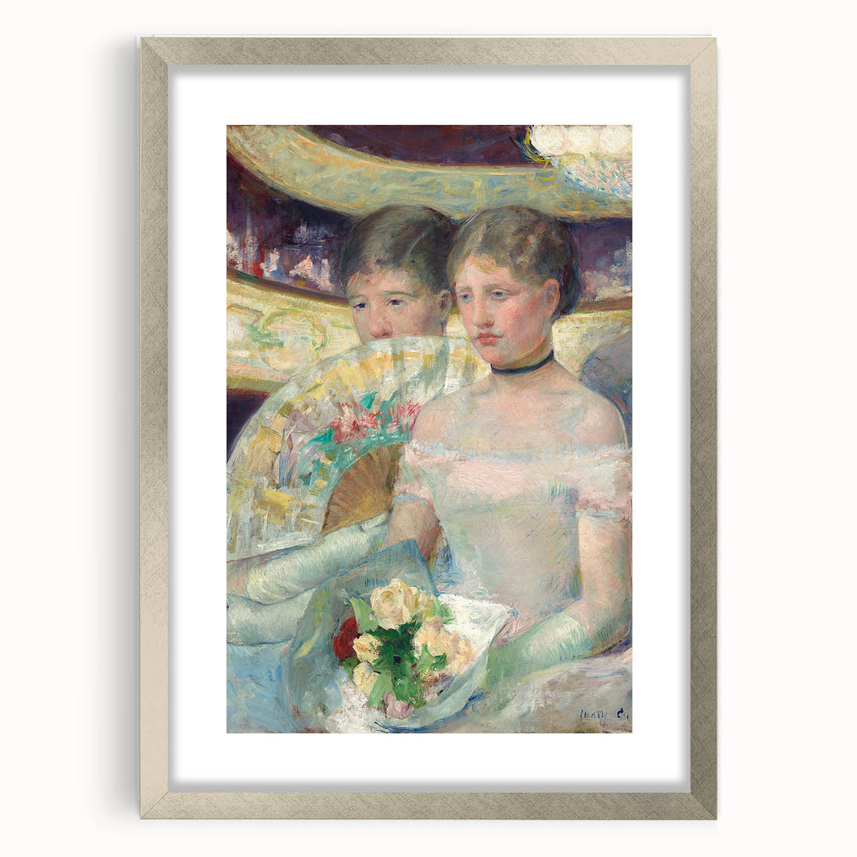 Impressionist Wall Art - The Loge by Mary Cassatt Print