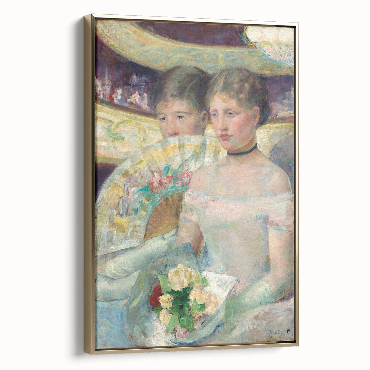 Impressionist Wall Art - The Loge by Mary Cassatt Print