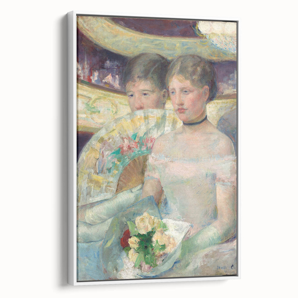Impressionist Wall Art - The Loge by Mary Cassatt Print