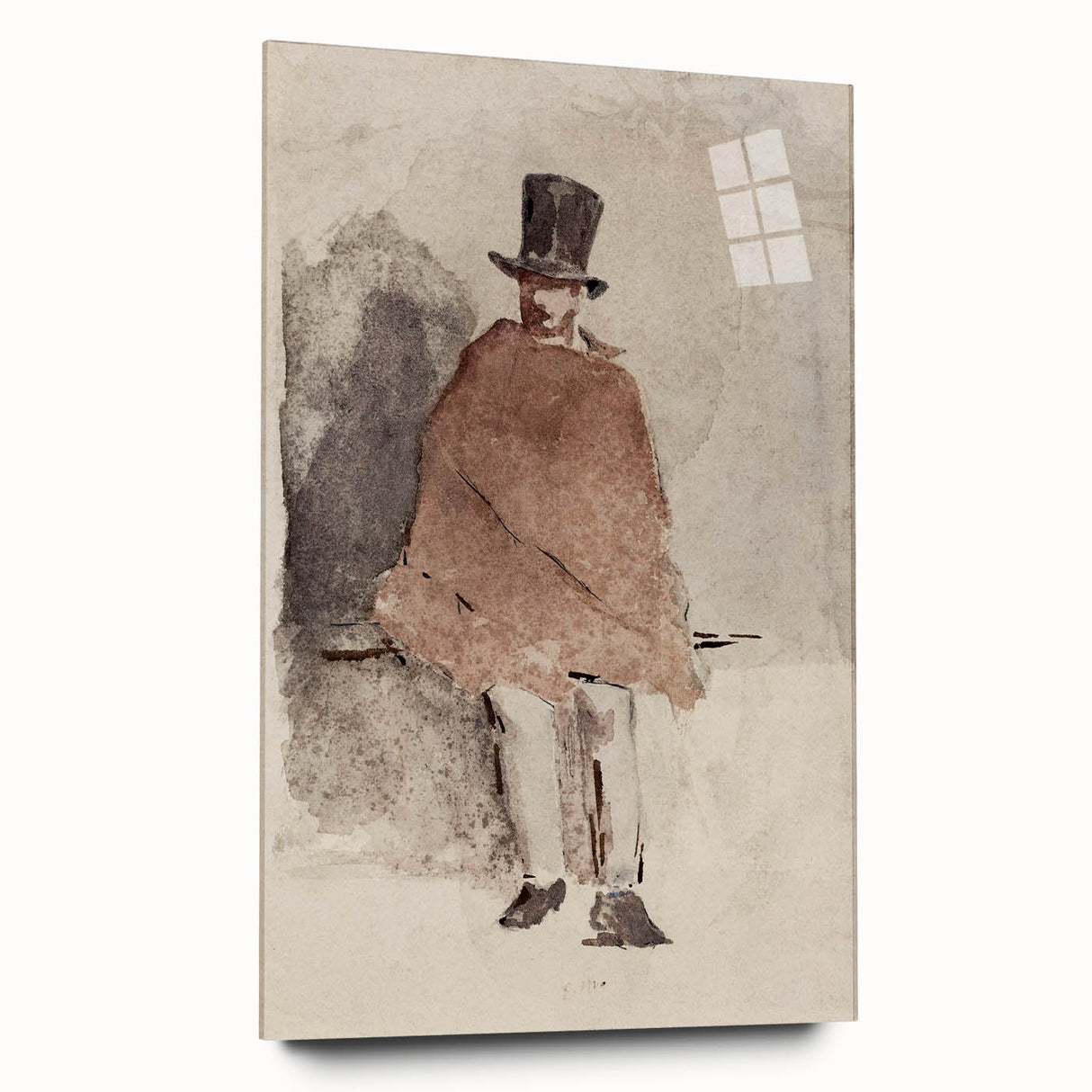 Impressionist Wall Art - The Man in the Tall Hat by Edouard Manet