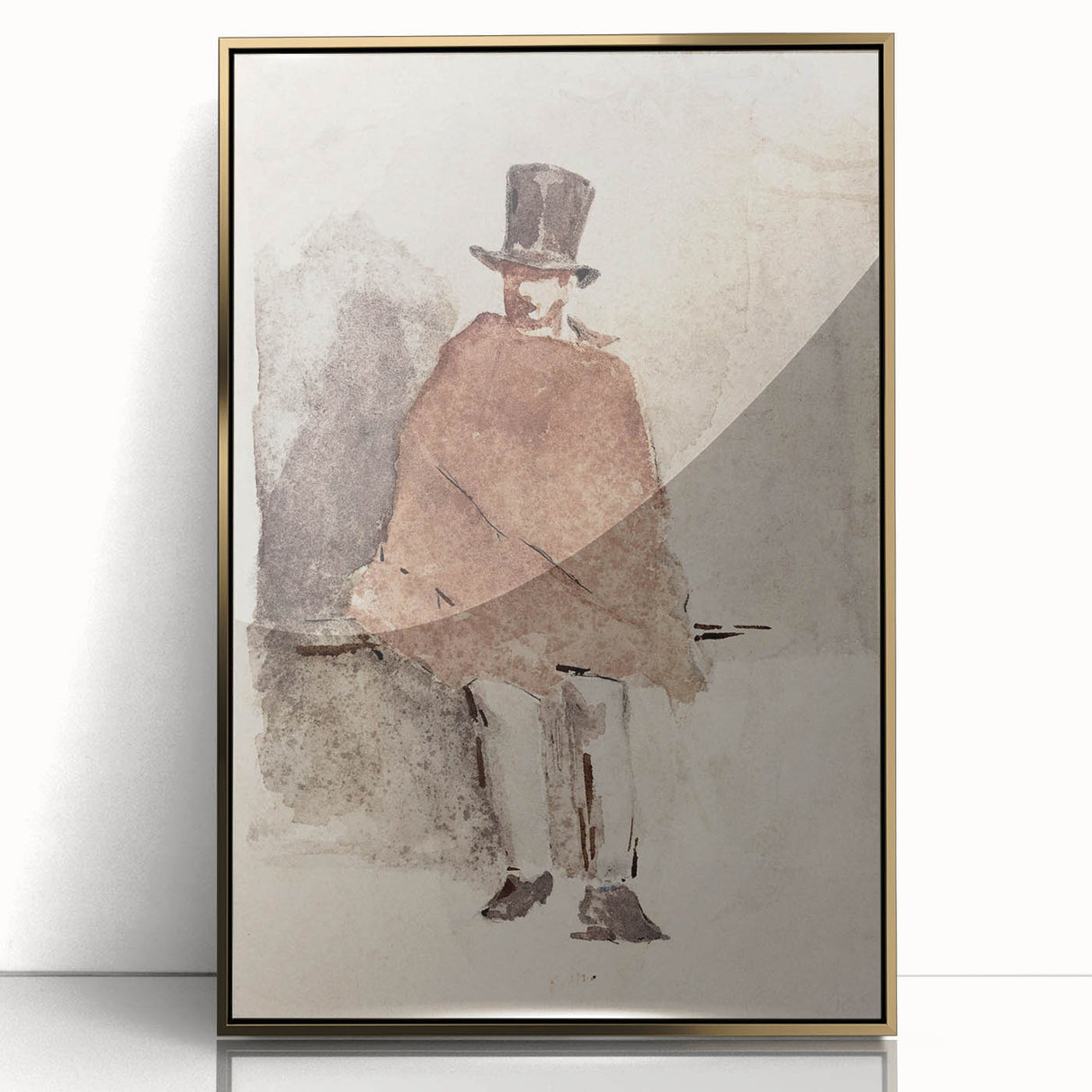 Impressionist Wall Art - The Man in the Tall Hat by Edouard Manet