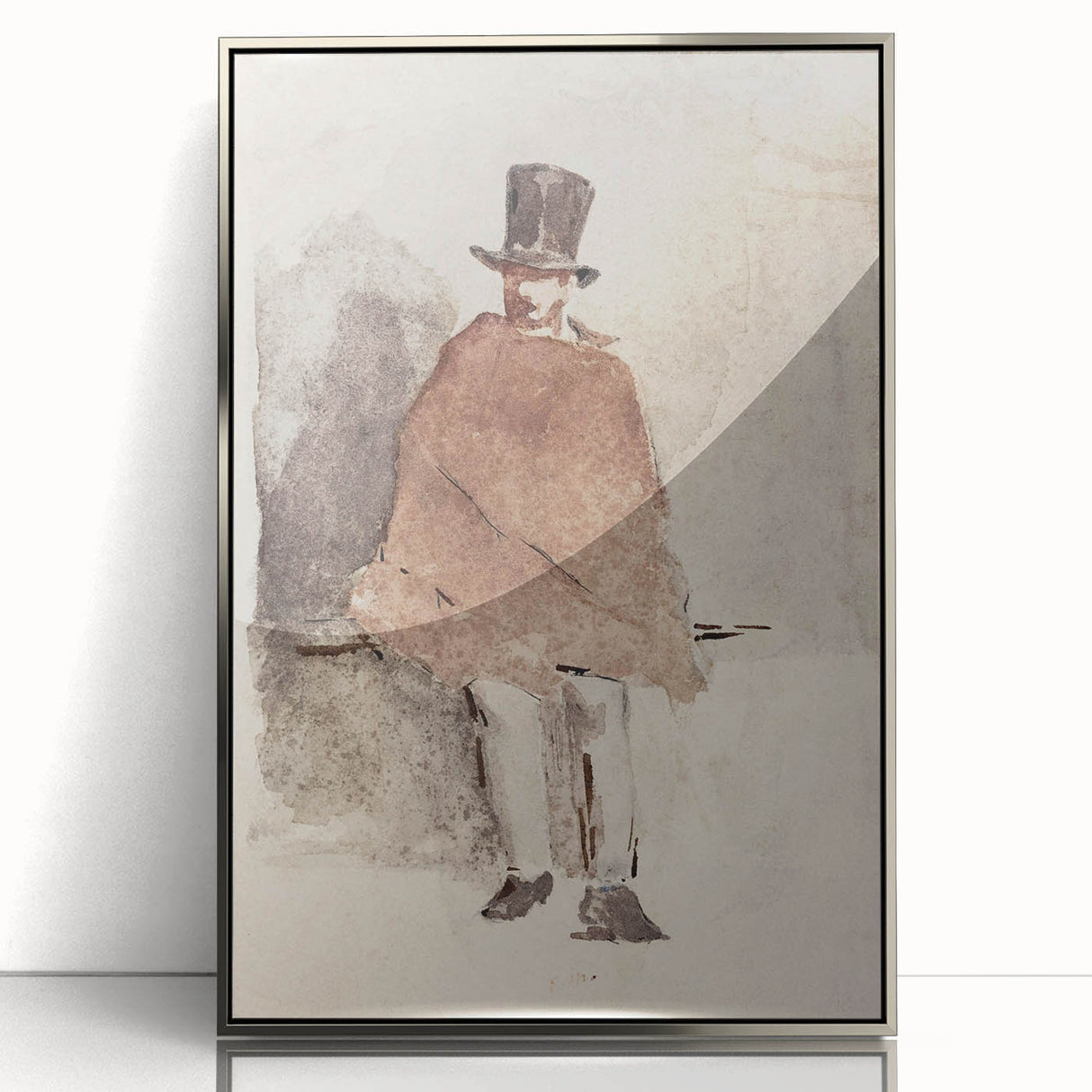 Impressionist Wall Art - The Man in the Tall Hat by Edouard Manet