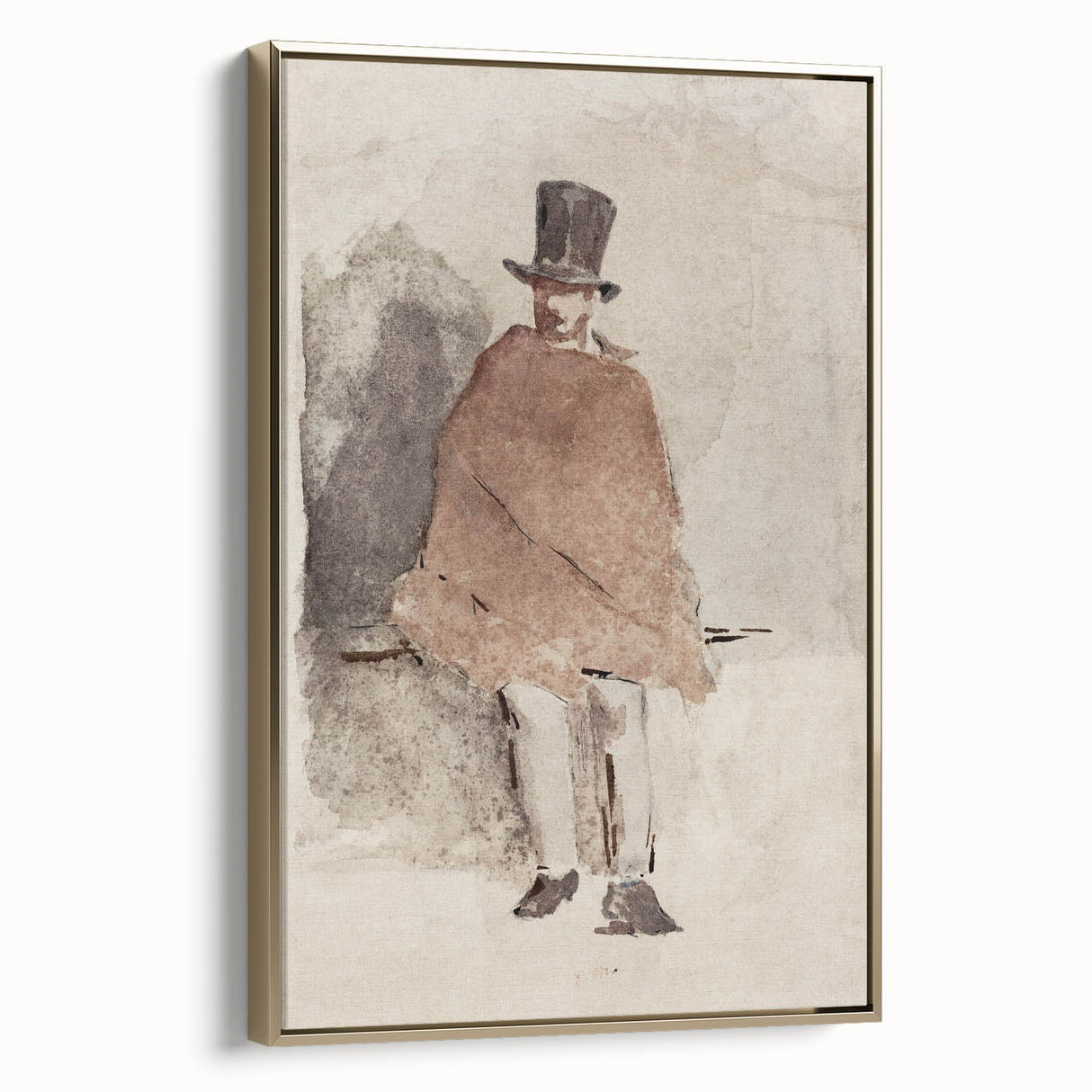 Impressionist Wall Art - The Man in the Tall Hat by Edouard Manet