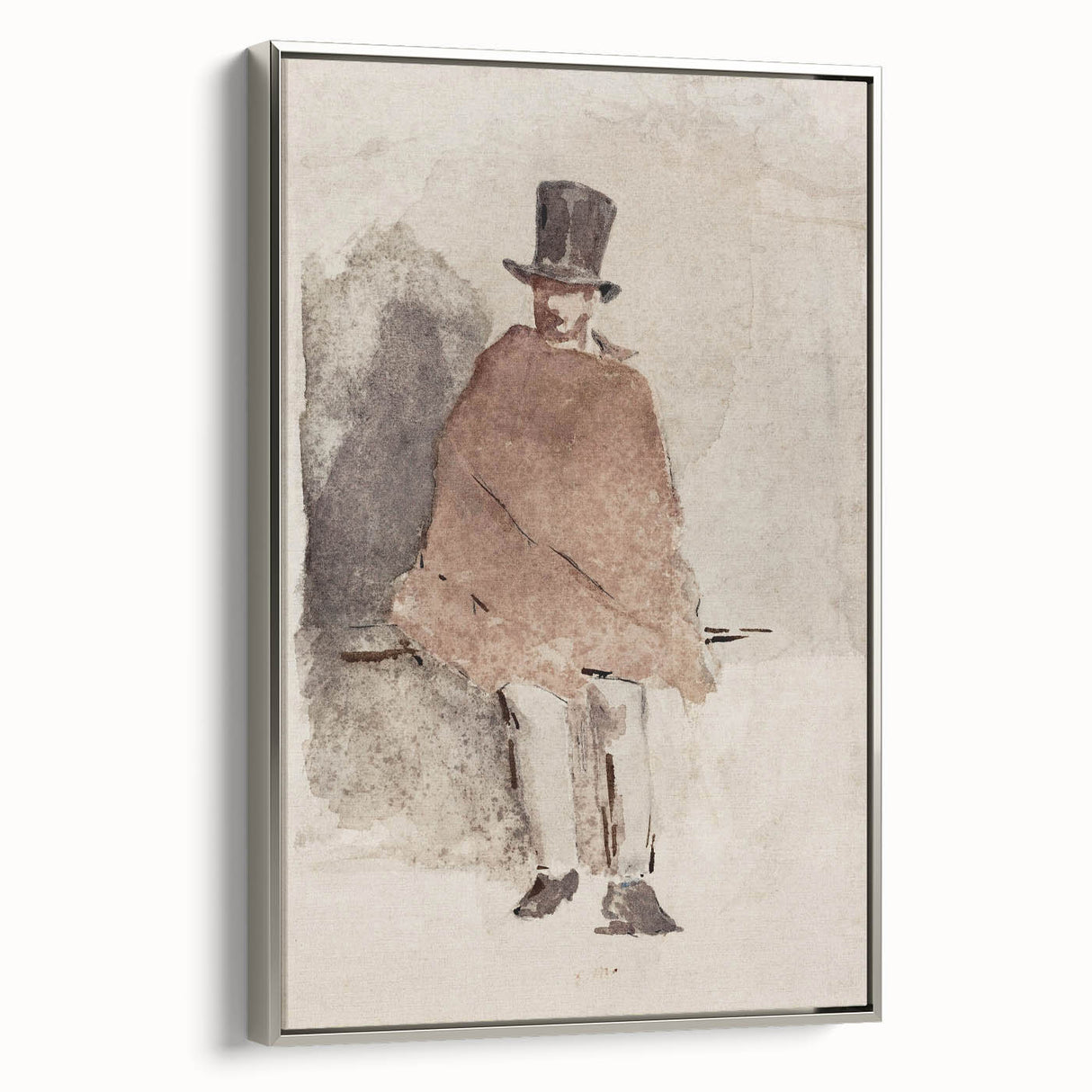 Impressionist Wall Art - The Man in the Tall Hat by Edouard Manet