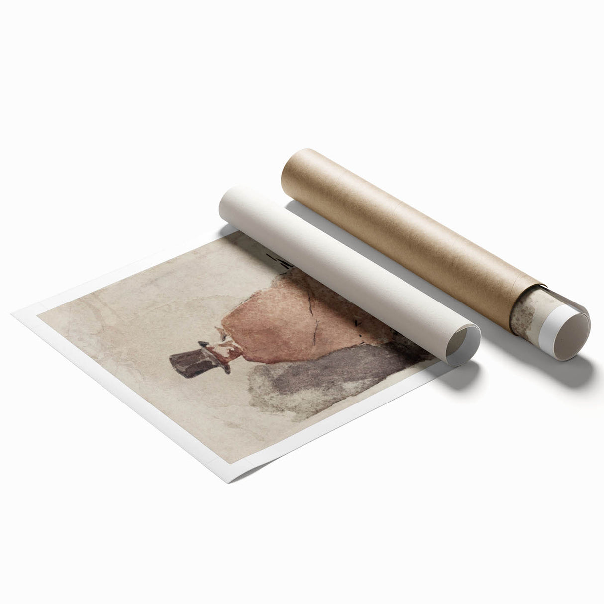 Impressionist Wall Art - The Man in the Tall Hat by Edouard Manet