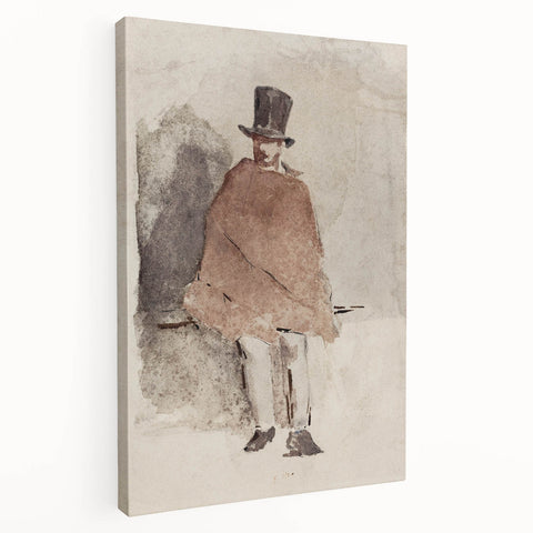 Impressionist Wall Art - The Man in the Tall Hat by Edouard Manet