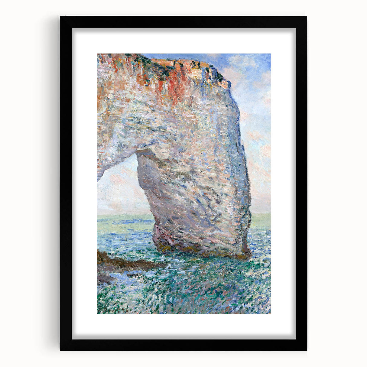 Impressionist Landscape - The Manneporte by Claude Monet Print