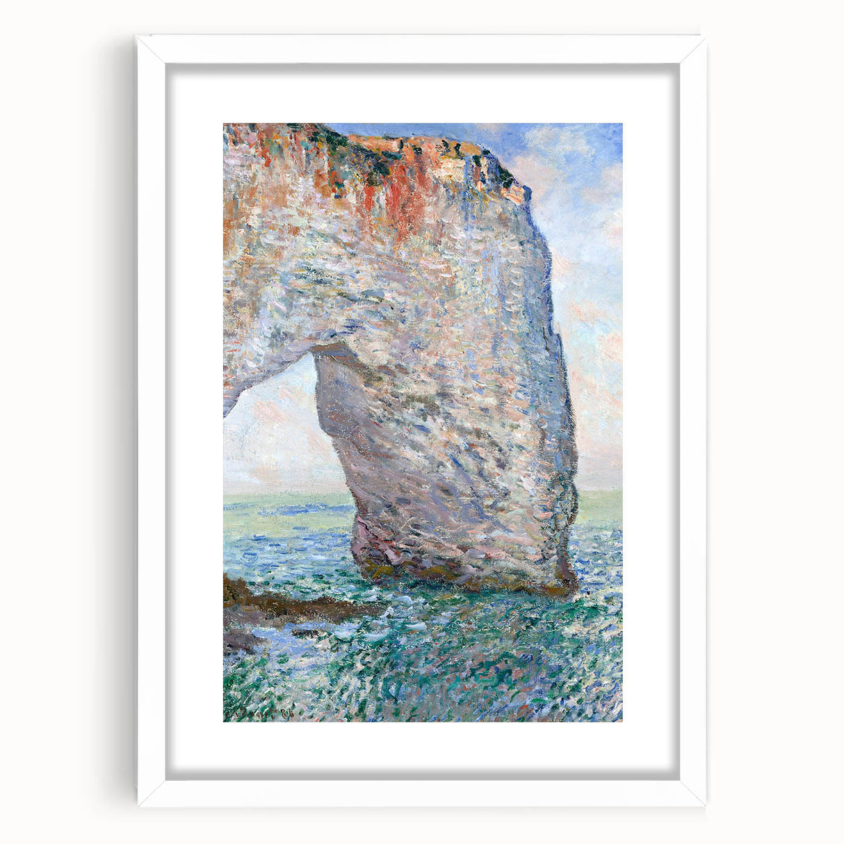 Impressionist Landscape - The Manneporte by Claude Monet Print