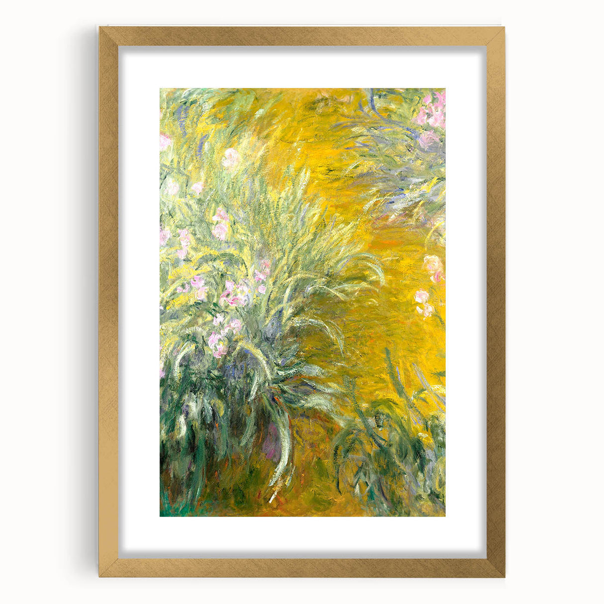 Impressionist Wall Art - The Path through the Irises by Claude Monet