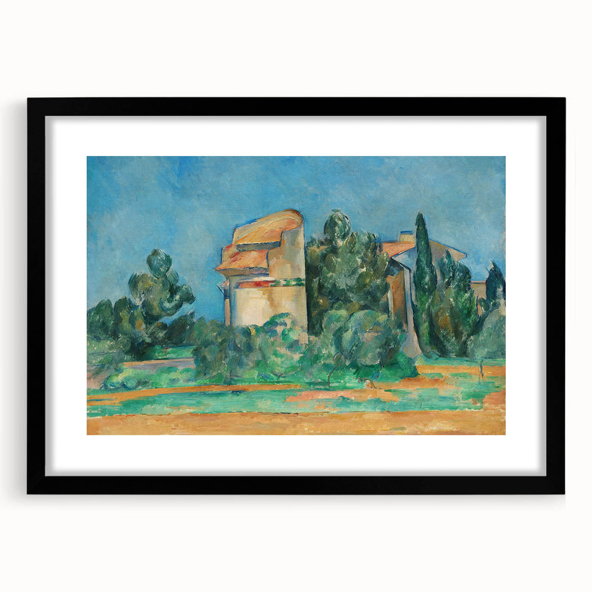 Impressionist Landscape Wall Art - The Pigeon Tower by Cézanne Print