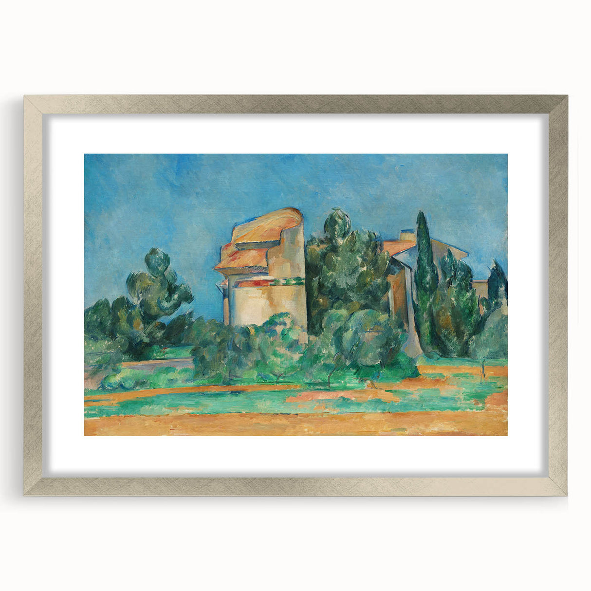 Impressionist Landscape Wall Art - The Pigeon Tower by Cézanne Print