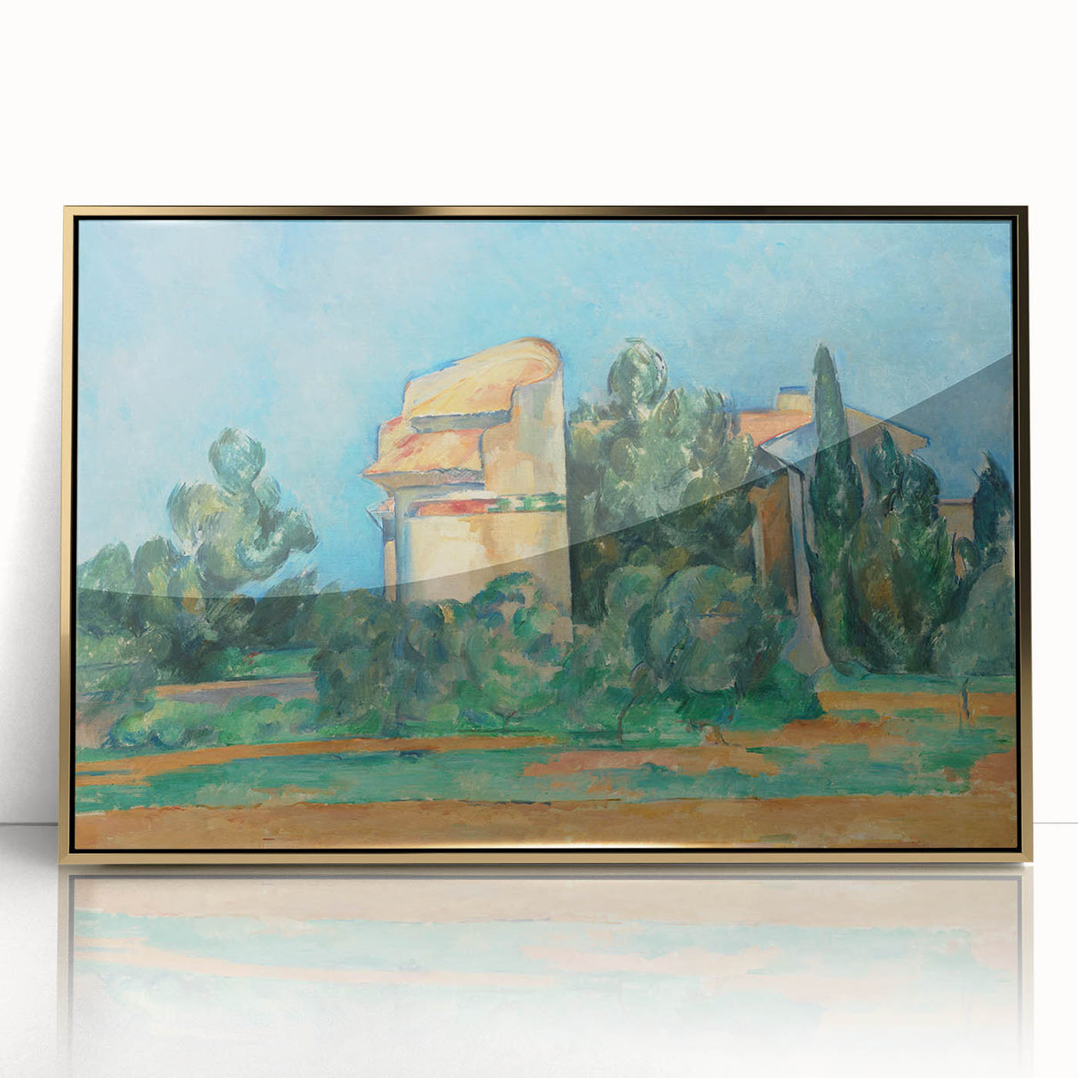 Impressionist Landscape Wall Art - The Pigeon Tower by Cézanne Print