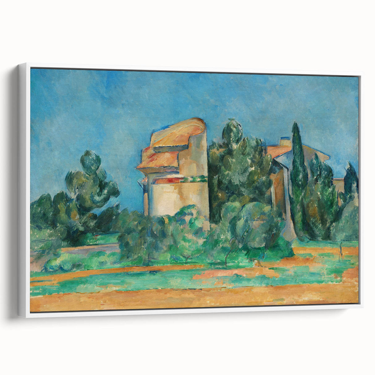 Impressionist Landscape Wall Art - The Pigeon Tower by Cézanne Print
