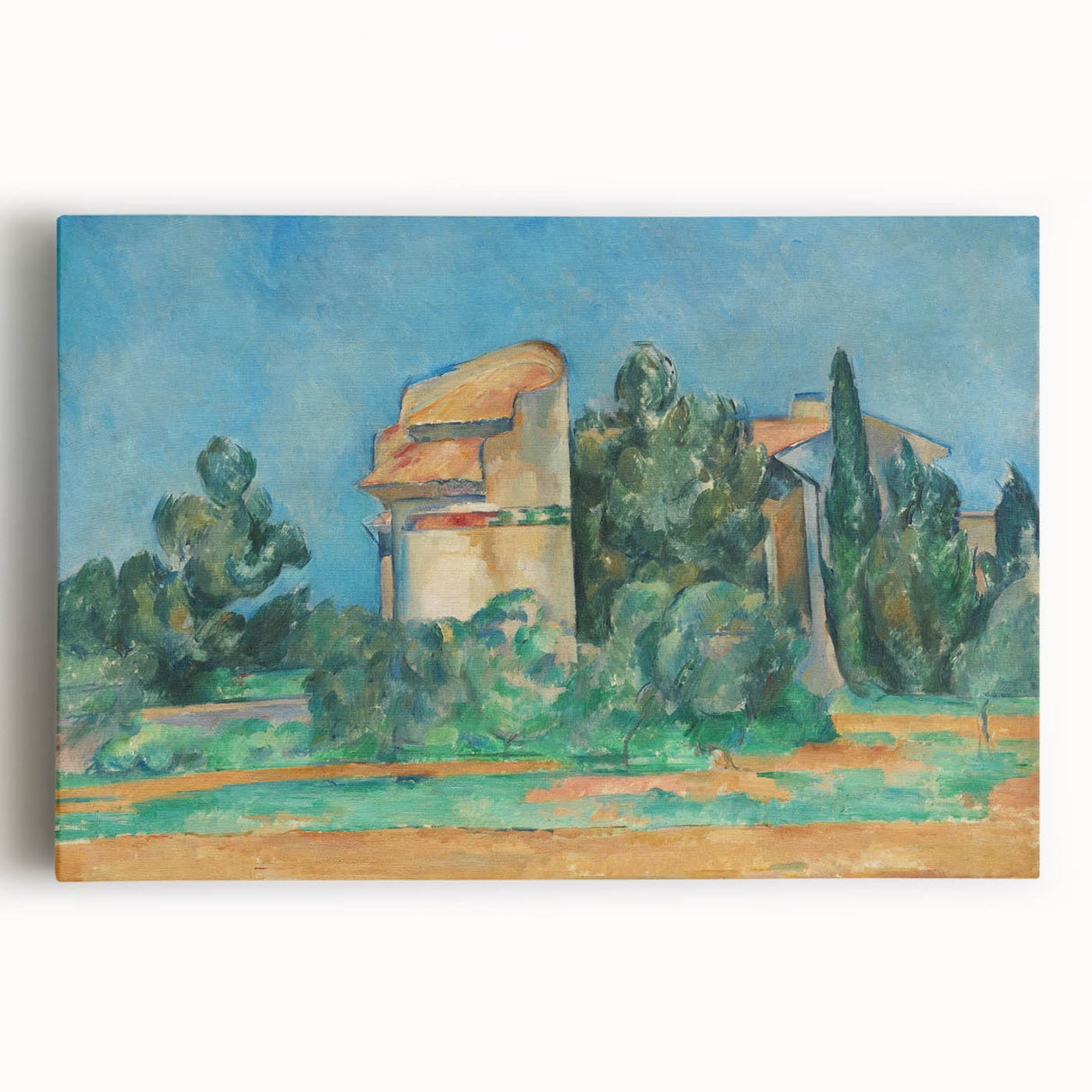 Impressionist Landscape Wall Art - The Pigeon Tower by Cézanne Print