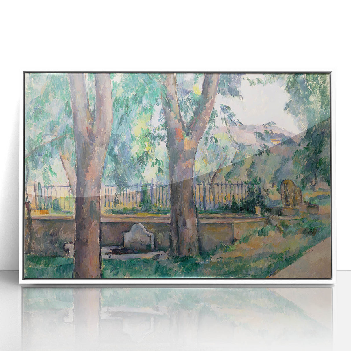 Impressionist Landscape Art - The Pool at Jas de Bouffan by Cézanne