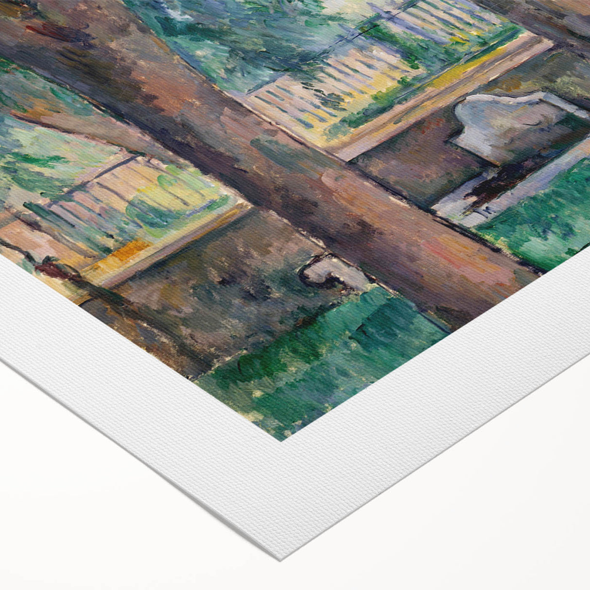 Impressionist Landscape Art - The Pool at Jas de Bouffan by Cézanne