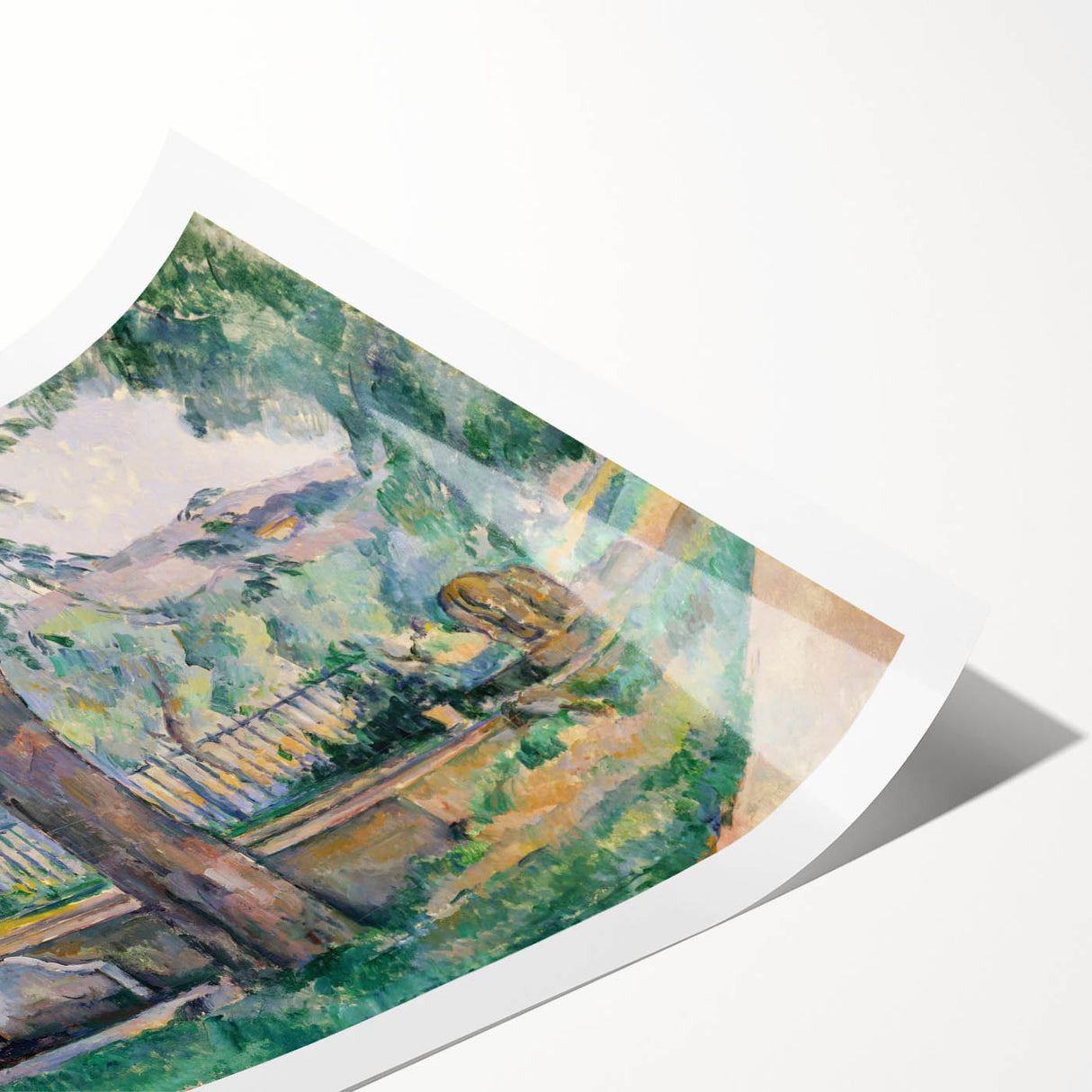 Impressionist Landscape Art - The Pool at Jas de Bouffan by Cézanne