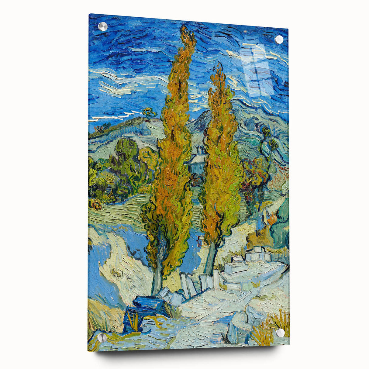 Impressionist Landscape - The Poplars at Saint-Rémy by Vincent van Gogh
