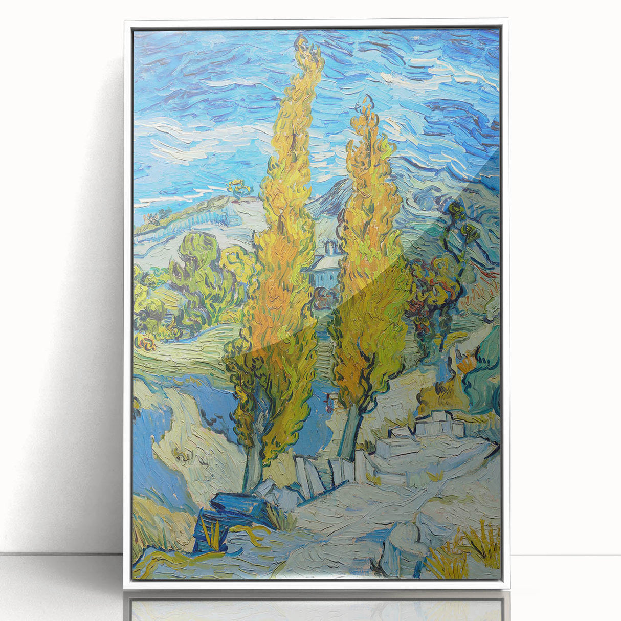 Impressionist Landscape - The Poplars at Saint-Rémy by Vincent van Gogh