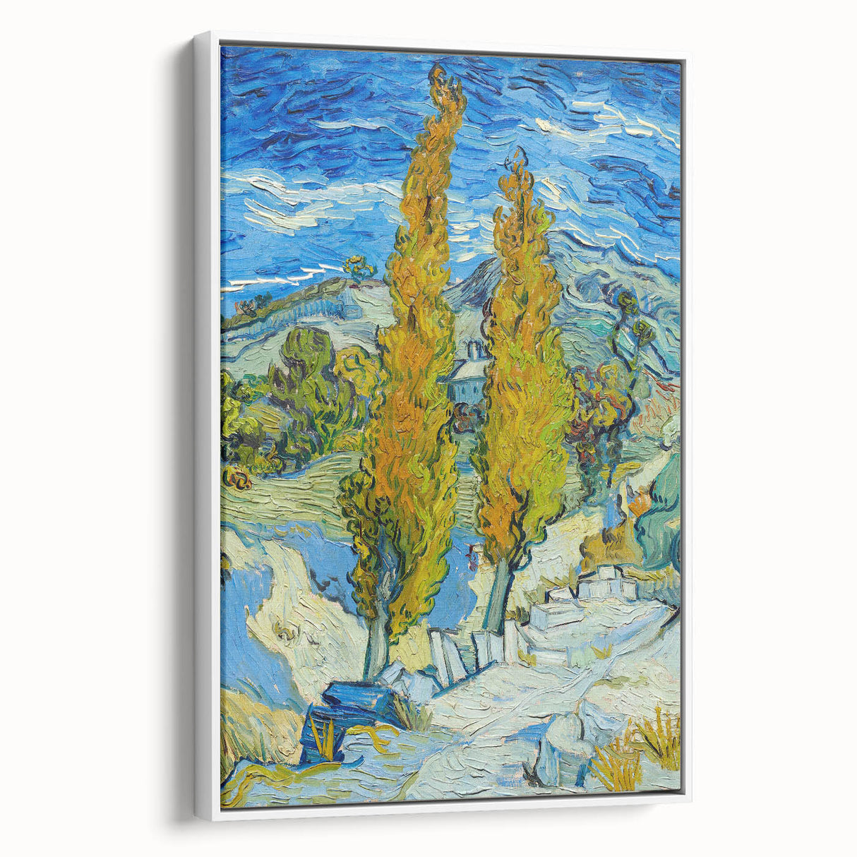 Impressionist Landscape - The Poplars at Saint-Rémy by Vincent van Gogh