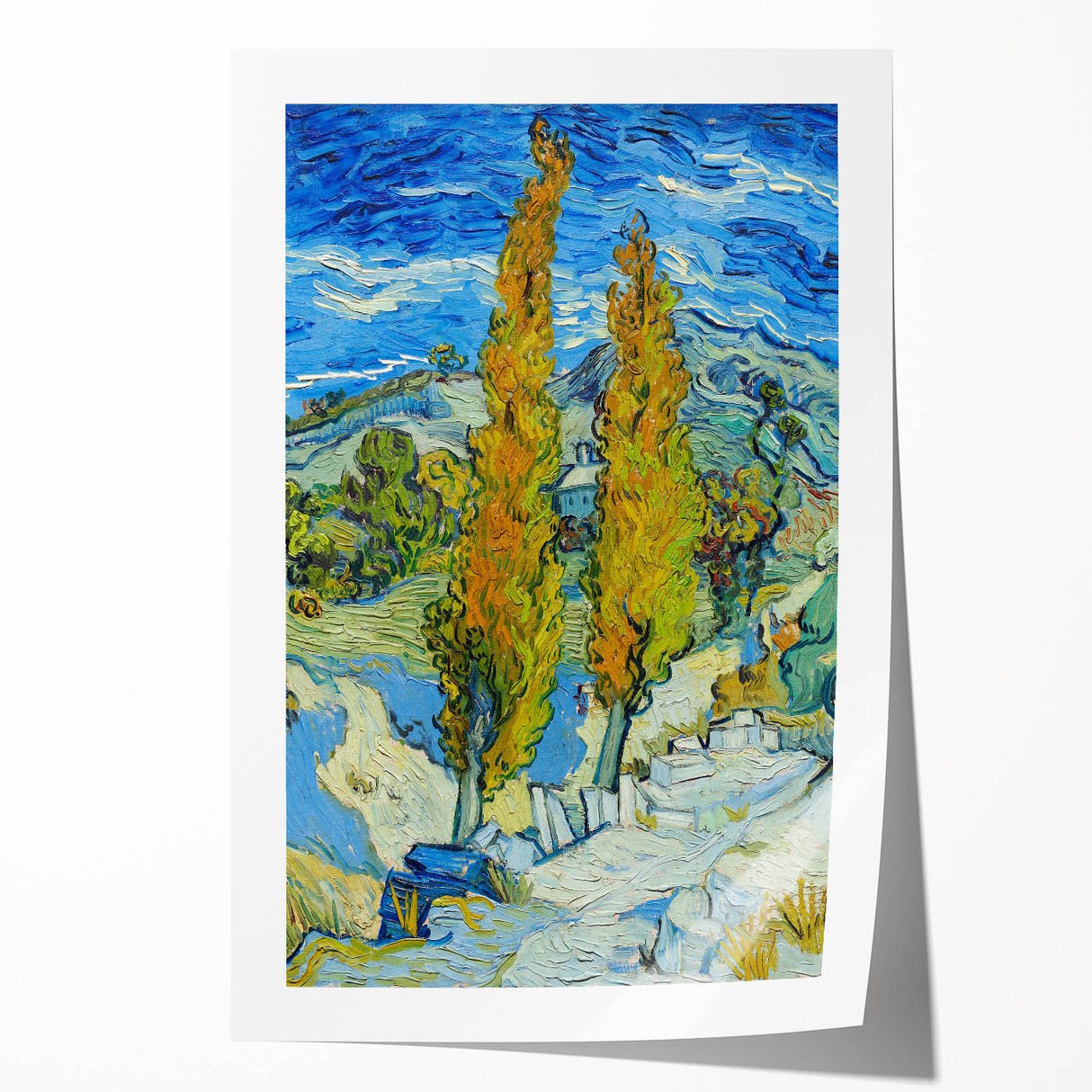 Impressionist Landscape - The Poplars at Saint-Rémy by Vincent van Gogh