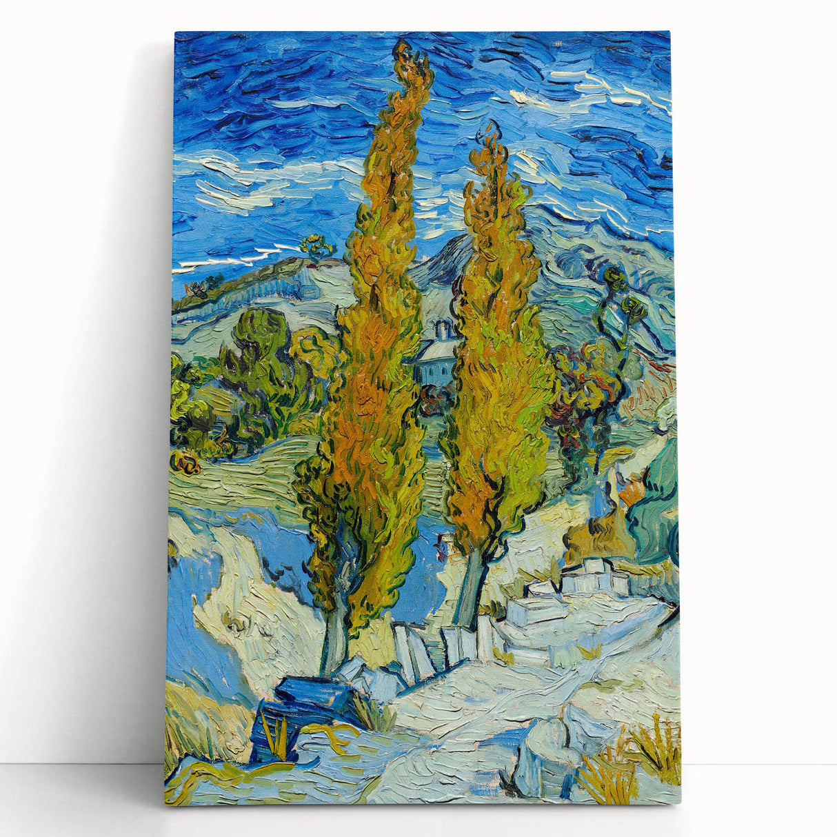 Impressionist Landscape - The Poplars at Saint-Rémy by Vincent van Gogh