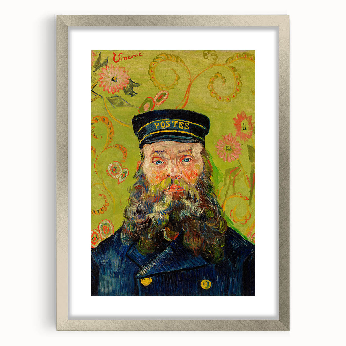 Impressionist Portrait - The Postman Joseph Roulin by Vincent van Gogh