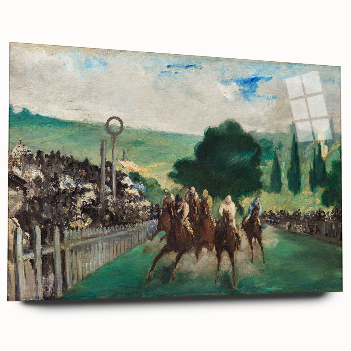 Impressionist Painting - The Races at Longchamp by Édouard Manet