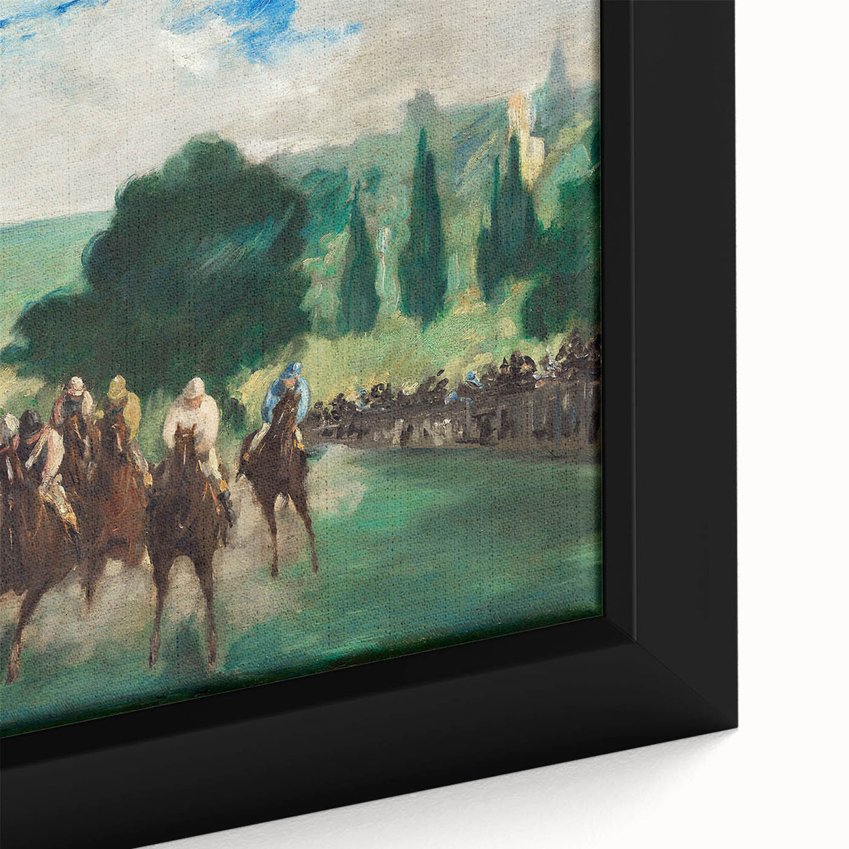 Impressionist Painting - The Races at Longchamp by Édouard Manet