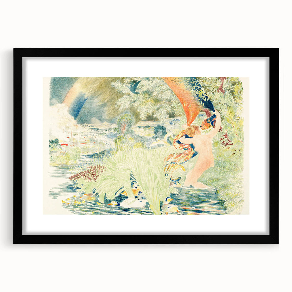 Impressionist Artwork - The Rainbow by Félix Bracquemond Print