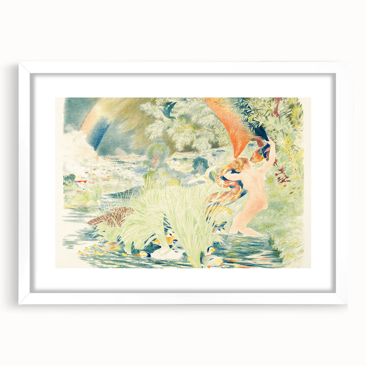 Impressionist Artwork - The Rainbow by Félix Bracquemond Print